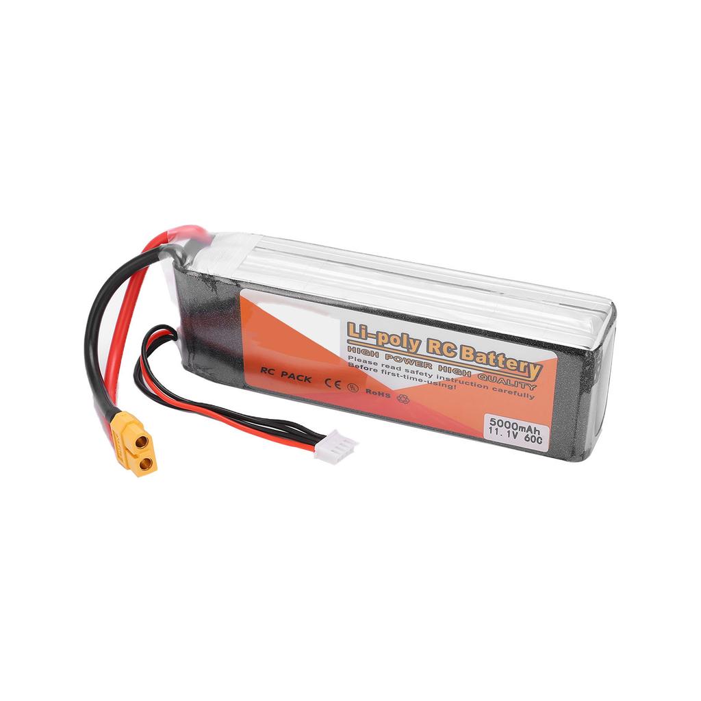 11.1V 5000mAh 60C 3S Lipo Battery XT60 Plug for RC Drones Quadcopter Car Airplane