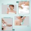 Rechargeable Electric Body Shower Brush - 5 rotating shower brush heads for deep cleansing and exfoliation