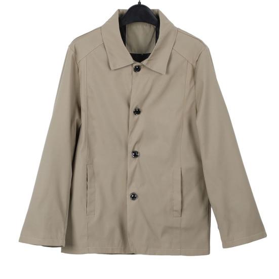 Jaqueta masculina primavera outono manga longa gola virada para baixo único breasted cor sólida blazer de negócios terno casaco casual