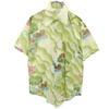 K MART 70s Made In USA Vintage Short Sleeve Aloha Shirt L Green System Men's Used