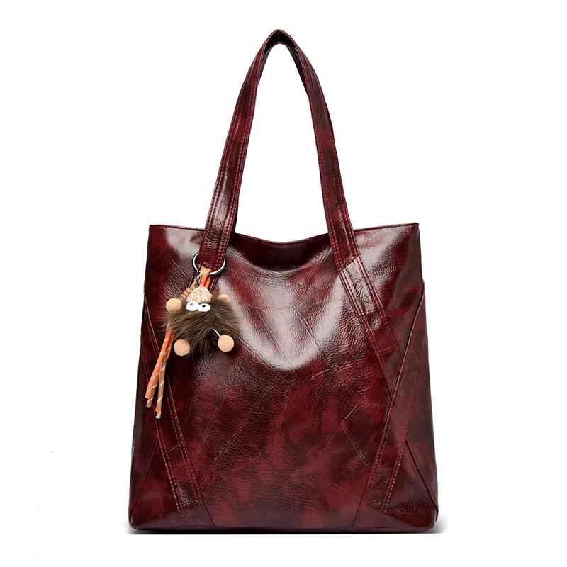 

Модная и Минималистичная Сумка-тоут, Сумка на плечо большой вместимости, Ретро сумка-тоут, Женская сумочка, Повседневная сумка на плечо для шоппинга 33 cm x 17 cm x 35 cm красный