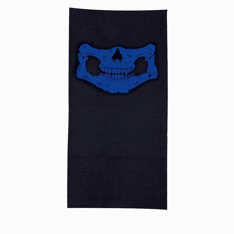 16-in-1 Multifunctional Skull Mask Halloween Half Face Masks - Sports Magic Scarf Headband Headwear