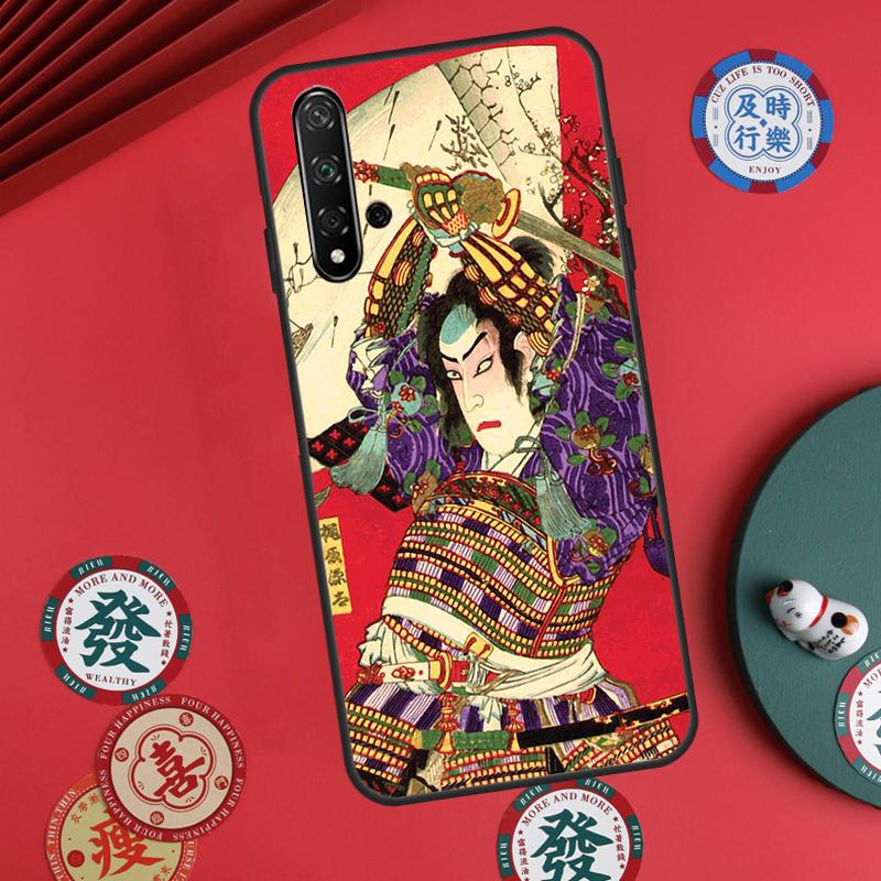 Japanese Samurai Art For Huawei Nova Y73 Y72 Y61 Y91 Y90 Y70 Y60 12s 12i 11i 8i 9 10 SE P60 Pro P30 P40 Lite Case