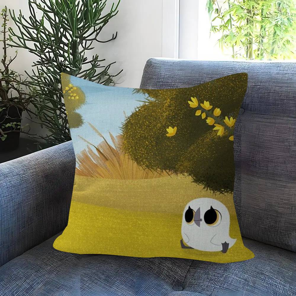 Cartoon P-P-Puffin Rock Pillow Gift Home Office Decoration Bedroom Sofa Car Cushion Cover Case 45X45