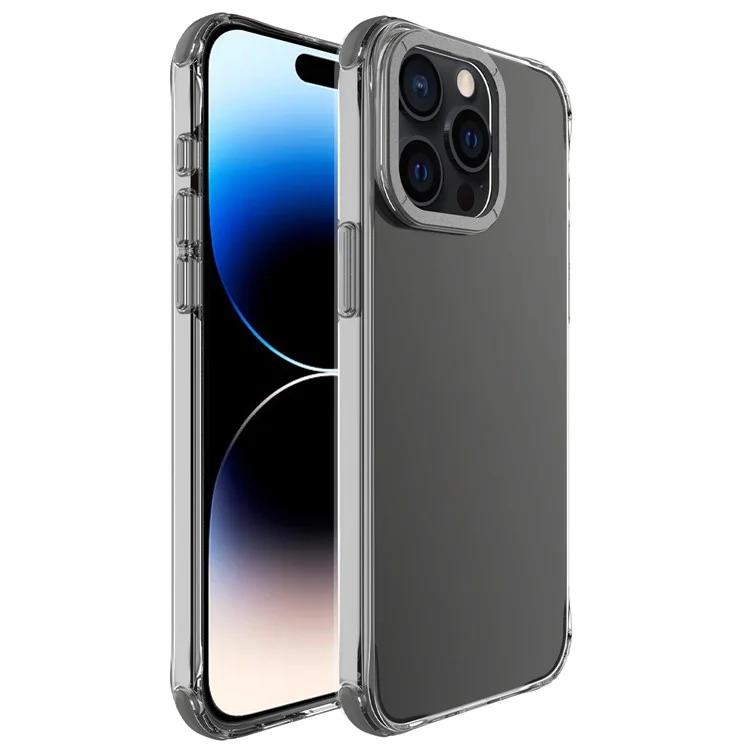 

For iPhone 14 Pro Max Cases TPU+PC Phone Cover with Metal Lens Frame
