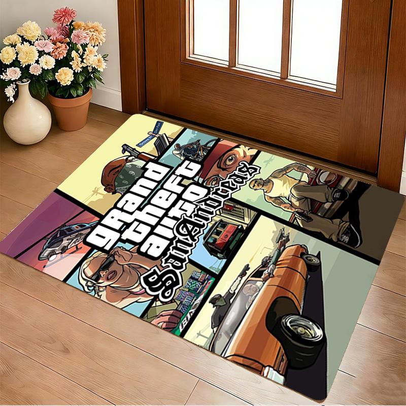 San Andreas Living Room Non-Slip Area Rug Soft Carpet for Bedroom Game Playroom Sofa Office Home Decor Doormat Christmas Gift C9211647