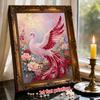 5D Pearl Kit Phoenix Bird Design DIY Enamel Ornaments for Home Wall Decoration Stress Relief Handmade Gift Frameless