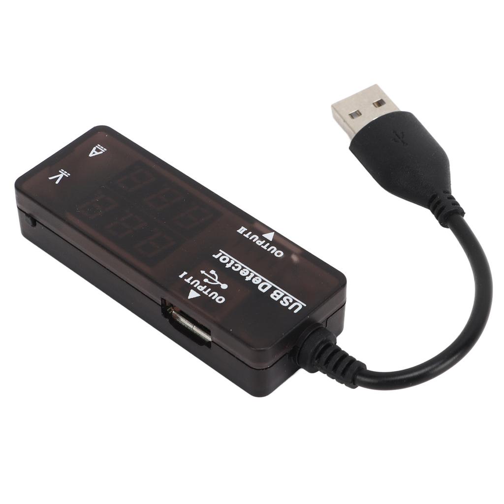 Dual USB Voltage Current Tester High Current Charging Safe Over Voltage Alarm for Mobile Phone