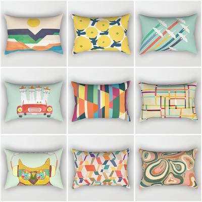 Nordic Colorful Sofa Hold Pillowcase Modern Abstract Geometric Animal Pillowcase Home Decoration Living Room Cushion Cover 30*50