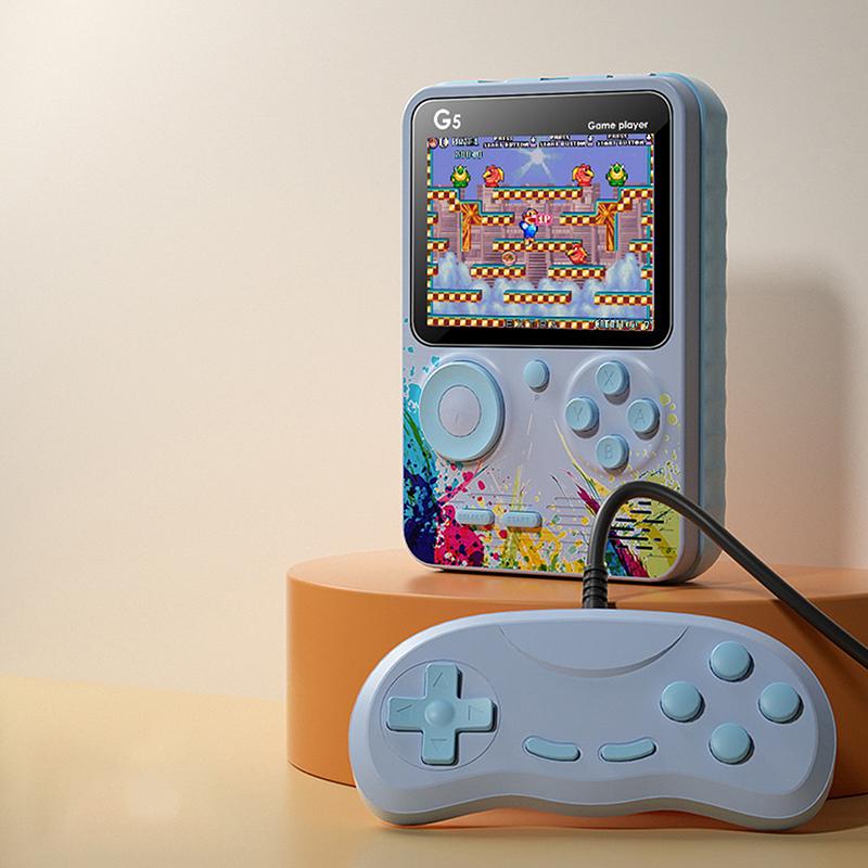 G5 Retro Handheld-Spielkonsole Mit 500 Klassischen Spielen 3,0-Zoll-Bildschirm Tragbare Wiederaufladbare Spielmaschine Kindergeschenk