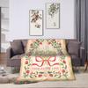 Border Painting Art Wishing U Super Warm Blanket  Kids Plush Bedding Throws Funny Couch Chair Flannel Bedspread Sofa Bed Cover