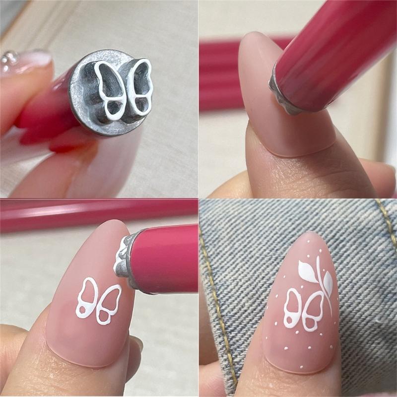 6/10/15Pieces Nail Art Stamp Pen Set DIY Nail Art Tools Nail Design Pen Nail Art Stamping Pen Nail Art Flower Stamp Pen