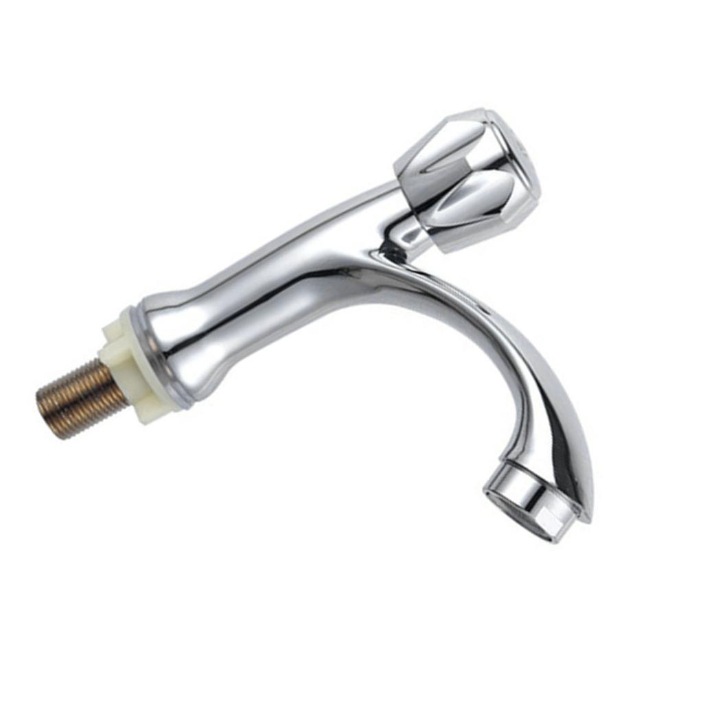 Bathroom Faucet 1 2 Inch Zinc Alloy Single Cold Water Faucet for Home Hotel School Office