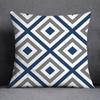 Cushion Cover Geometric Pattern Polyester Blue Grey Pillowcase Upholstery Sofa  Throw Pillow Home Decor Pillowcas