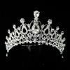 Wedding Full Glittering Diamond Hollow Crown Sparkly Rhinestones Hair Adjustable Tiara for Birthday Party Adult Ceremony