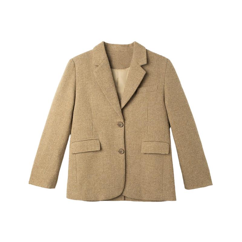 Demana Wollmischung Tweed-Blazer für Damen