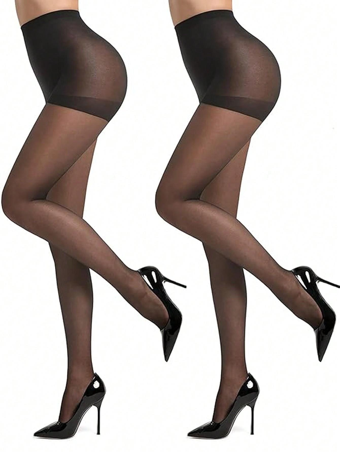 

1Pair Transparent Solid Color Ultra-Thin Stocking Summer Breathable Fashion Versatile Pantyhose One Size