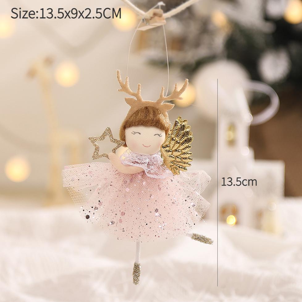 Angel Doll Merry Christmas Ornaments Christmas Decorations for Home Noel Natal Tree Decor Navidad Xmas 2025 New Year 2025 Gifts