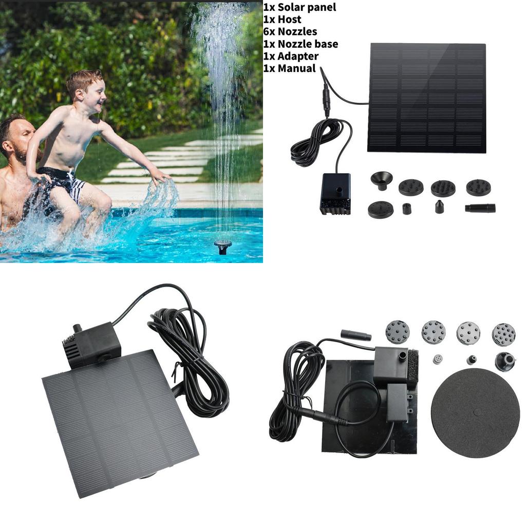 Solar Fountain For Pond And Bird Bath Outdoor Water Feature