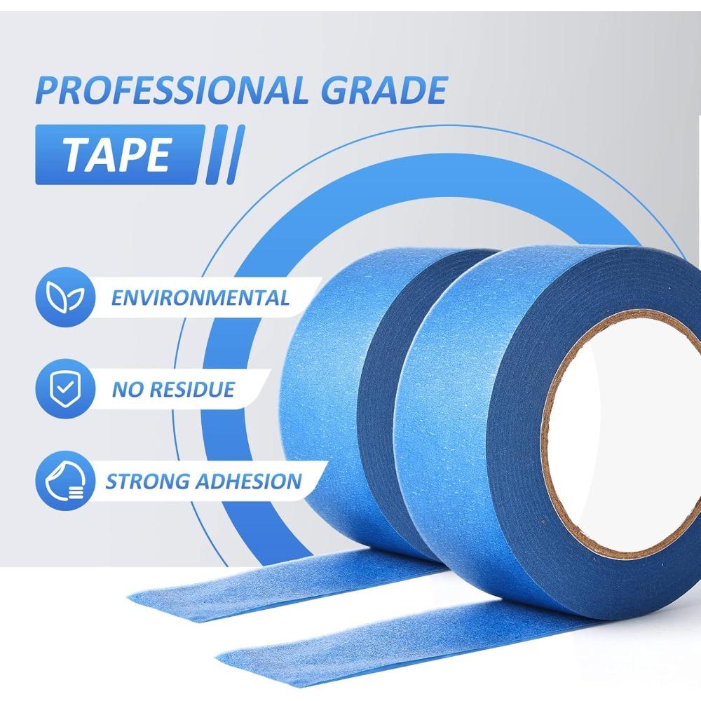 Blue Masking Tape Car Beauty Spray Paint Masking Seam Paper Art Students Painting Special Hand-tear Decorative Painting