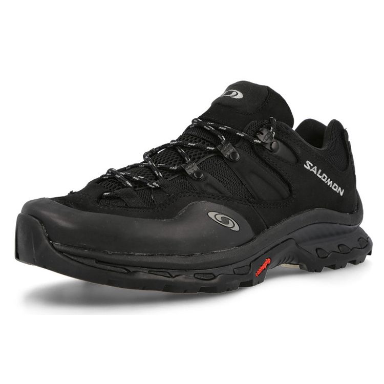 SALOMON XT-Quest 2 Advanced Fabric Leather Trendy Impact Resistant Low Top Outdoor Functional Shoes Unisex Shoes Black 416563