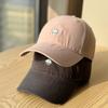 Spring And Summer Small Embroidery Soft Top Baseball Cap Female Big Head Circumference Showing Face Small Wide Brim Cap Male