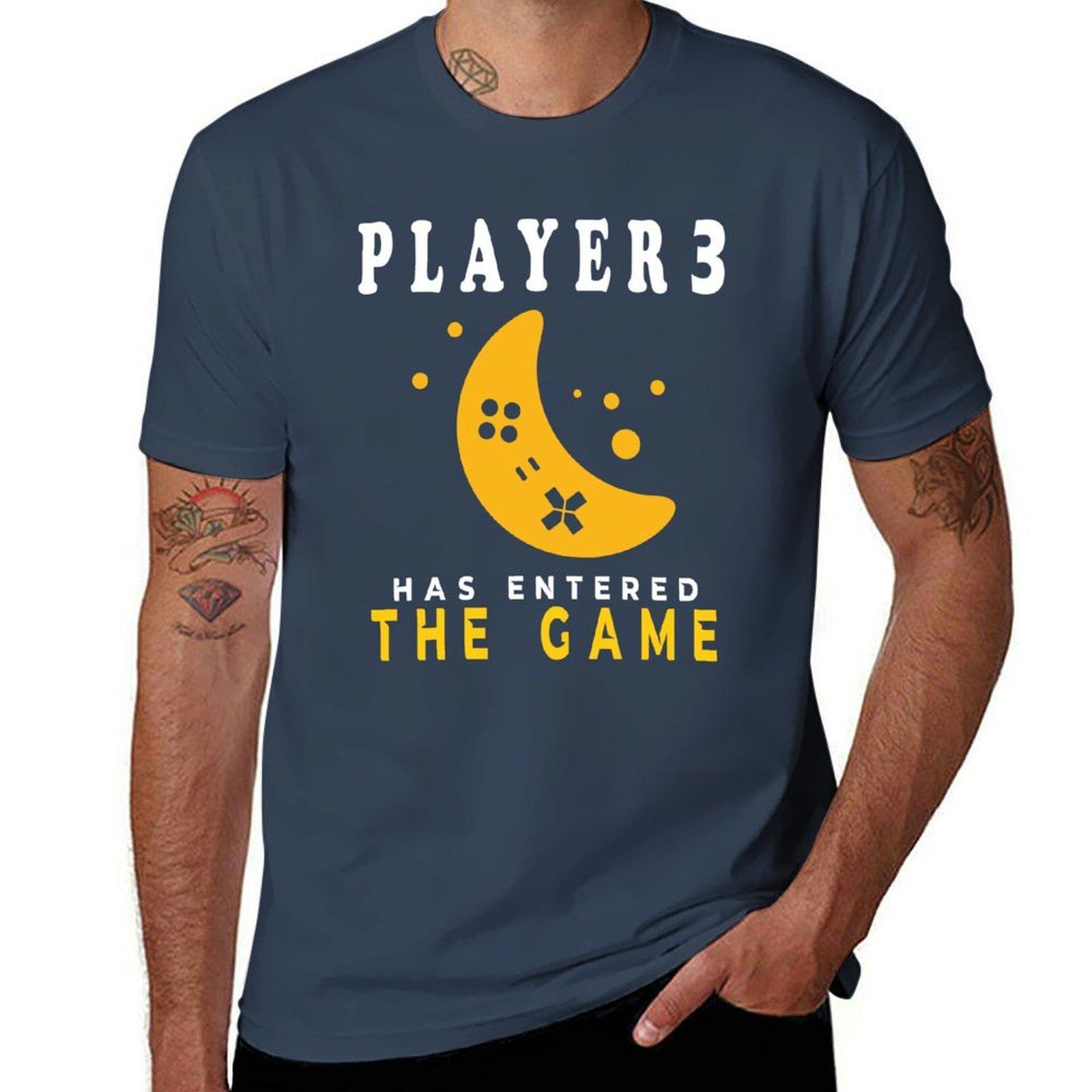 Player 3 has entered the game TShirt t shirt for man 100 percent cotton t shirts for man cotton funny TShirt S