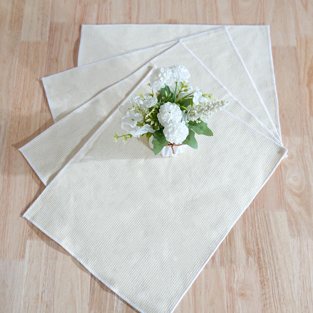 

Простой однотонный настольный флаг бежевого цвета, универсальный утолщенный бахромчатый настольный флаг, стиль поколения, чайное полотенце, высококачественная износостойкая салфетка 35*45cm