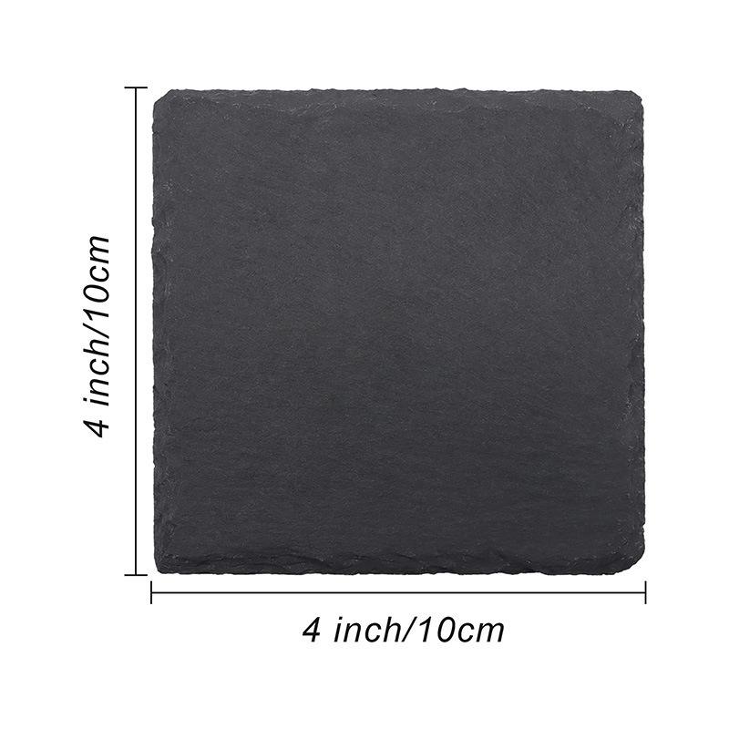 Natural Black Vintage Slate Sushi and Dessert Plate