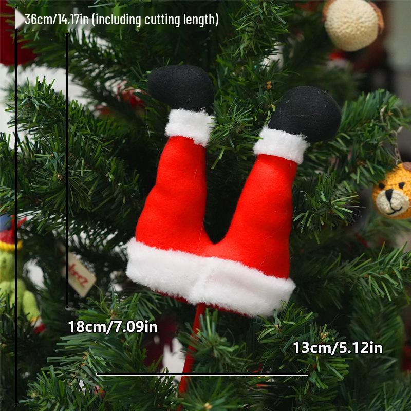 Elf Leg Stake Tree Topper - Indoor/Outdoor Christmas Decoration