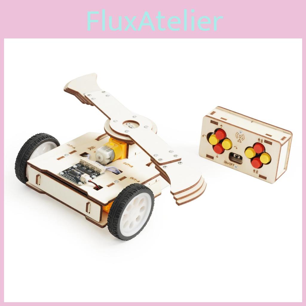 Wooden Remote Control Battle Tank Educational Toy With Electric Rotor For Kids