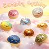 Realistische Gigantische Dumpling Squishy Speelgoed met Bamboe Stoommandje Zacht TPR Deegbal Decompressie Fidget Speelgoed Grappig Creatief Cadeau