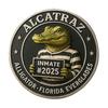 Crocodile Inmate Mugshot Coin Prison Memorabilia Crocodile Challenge Coin Florida Everglades Prison Collectible Crime History Coin Gift for Collectors
