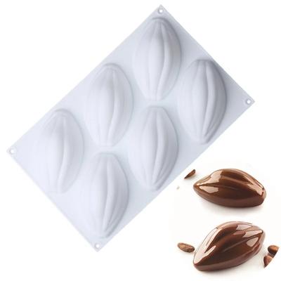 6 Cavitys Olive Pastry Silicone Cake Mold Chocolate Mold Baking Cake Decoration Mousse Dessert Bakeware Home DIY Wedding Party