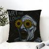 Pillow Case Cotton Linen Fabric Square Zipper Pillowcase Home Decorative Living Room Slasher Film T-Terrifier Horror Movies 2