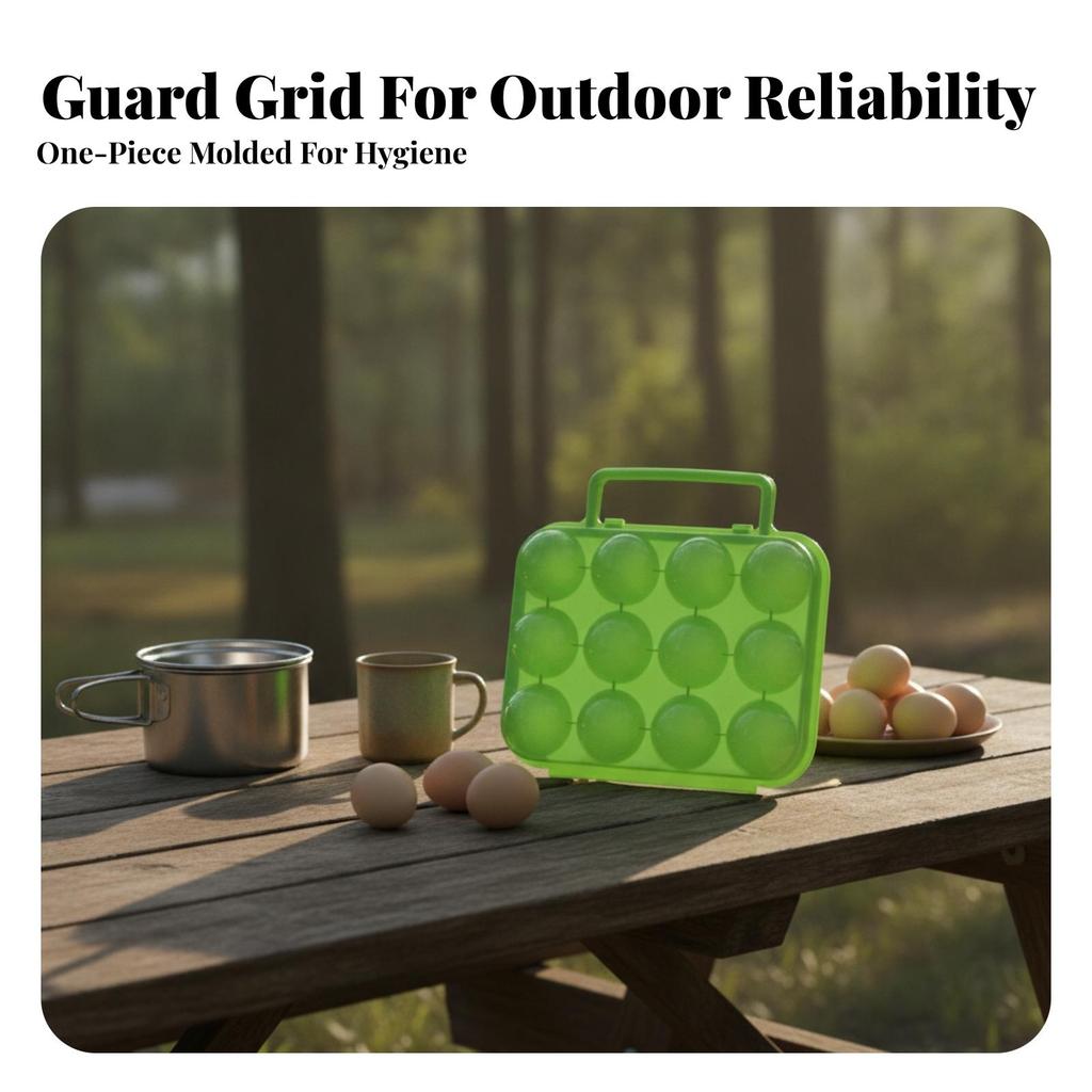 Portable Egg Safety Case Lightweight Storage Box Compact Holder