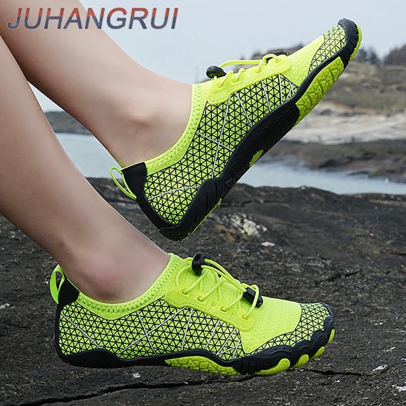 Schnelltrocknende Wasserschuhe Damen Herren Barfuß Wasserschuhe Rutschfest Outdoor Strandschuhe Oberwasser Wat Schuhe Schwimmschuhe Sneaker Unisex