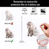White Horse Christmas Hanging Pendant Cartoon 2D Flat Car Horse Pendant Acrylic Bag Pendant Charms Christmas Tree Ornament