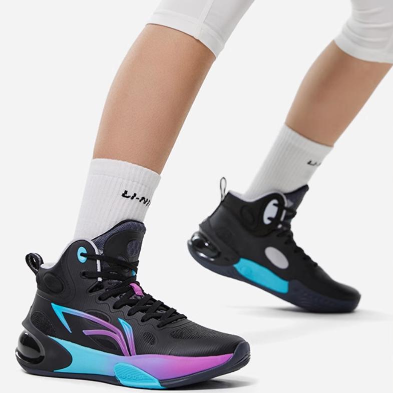 Li Ning Young 17 Basketball Shoes Kids Basketball Shoes Black YKBT068-5