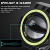 LED Motorcycle Angel Eyes Motorbike LED Auxiliary Lamp U7 Headlamp Spotlights Motorcycle Headlights Super Bright 125W 2Pcs/set