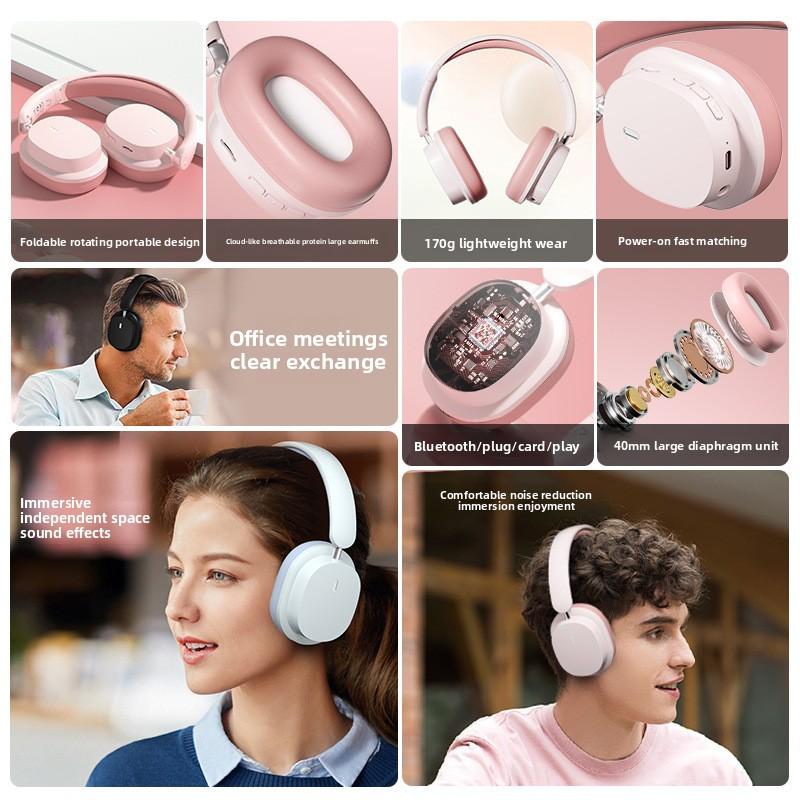 Headset Bluetooth Headset, Wireless Comfortable Earmuffs, Mobile Phone Music Headset, Long Battery Life