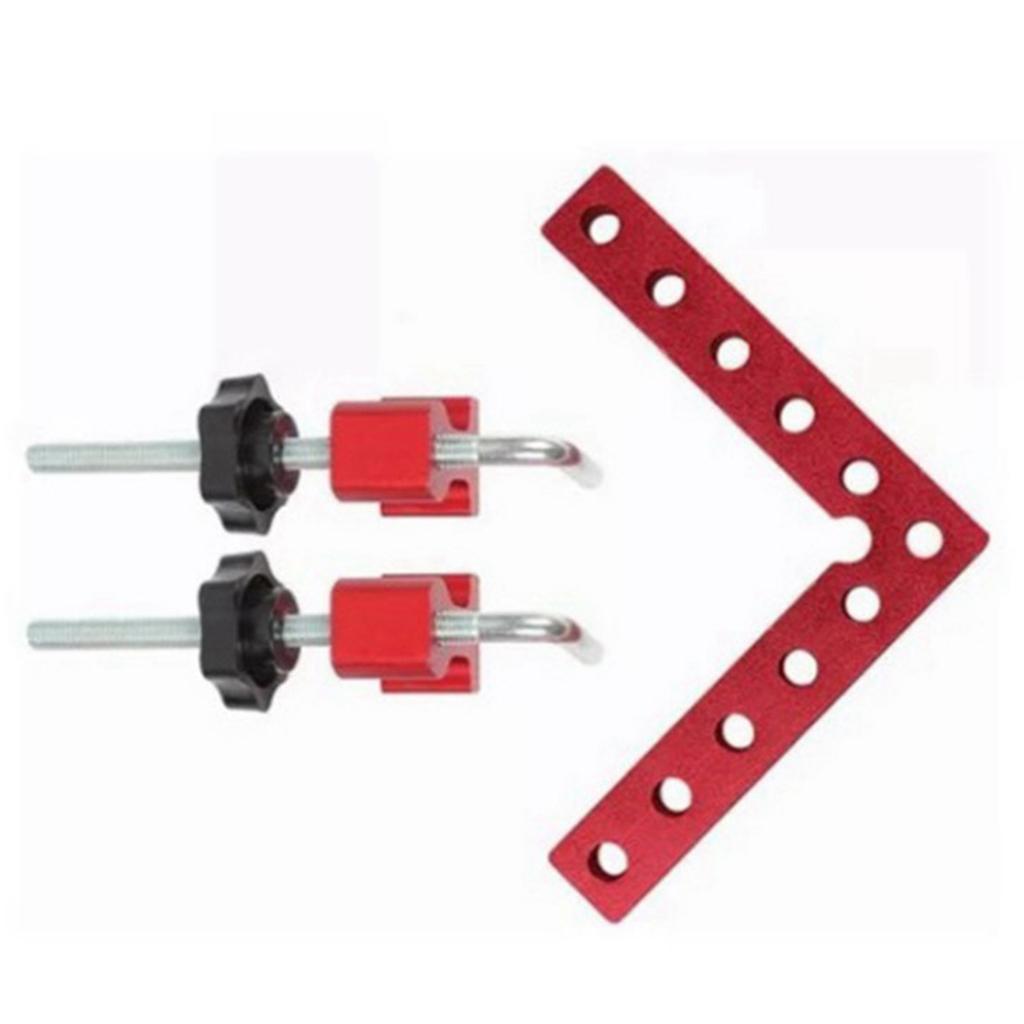 3 Pcs Set Right Angle Clamp 12cm Aluminum Alloy 90 Degree Positioning Squares Woodworking Cabinet Corner Clamp
