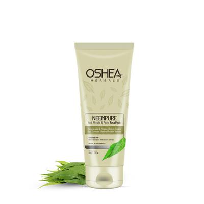 Oshea Herbals NeemPure Anti Pimple & Acne Face Pack | Controls Sebum, Reduces Acne & Spots | Enriched with Neem & Willow