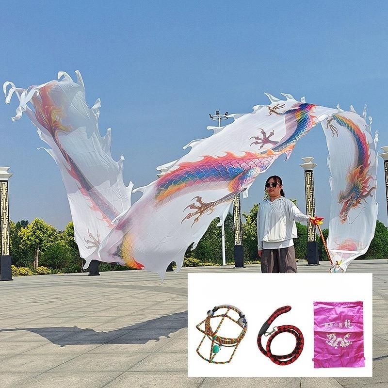 

6/8m Washable China Fitness Dragon Whole Set for Adults Square Dance Performance Festival Activity Prop Children s Day Gifts 6Meter