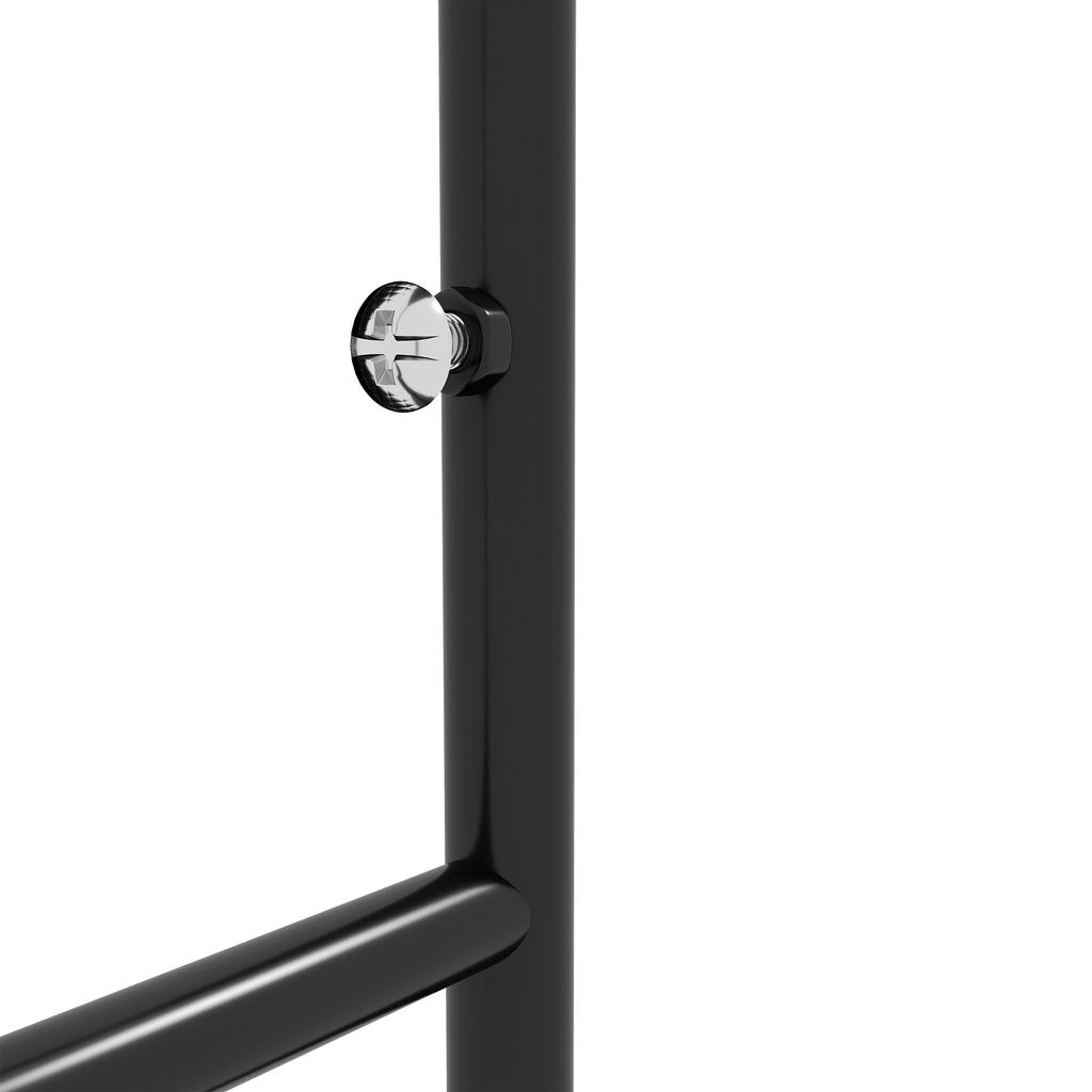 Garden Trellis Set of 2 Metal Support for Climbing Plants - 51 X 120 Cm Black