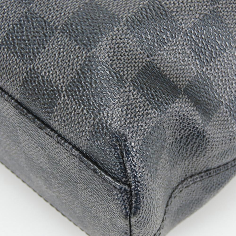 Used LOUIS VUITTON Shoulder Bag Mick MM N41106 Damier Grafitte black Dark gray Messenger
