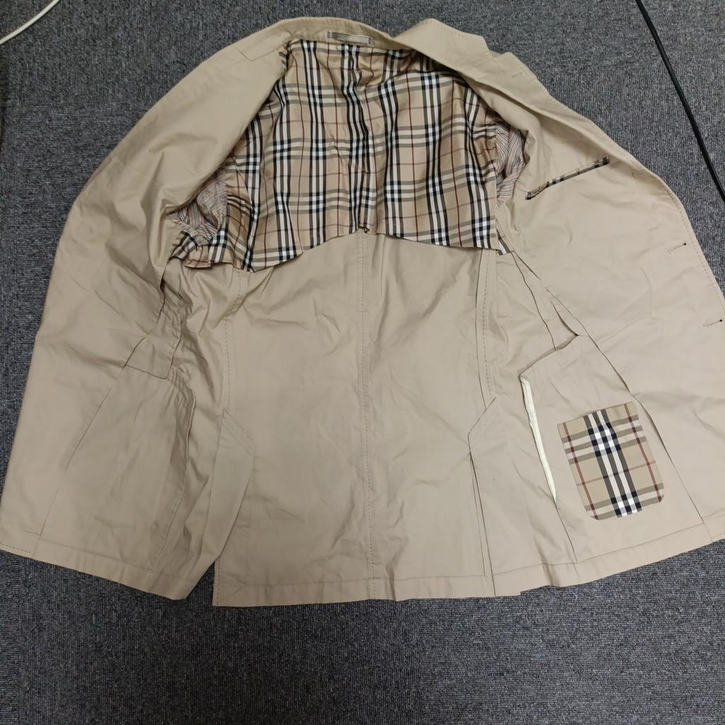 BURBERRY Cotton Tailored Jacket [Men S/Beige] Blazer Outerwear(USED)