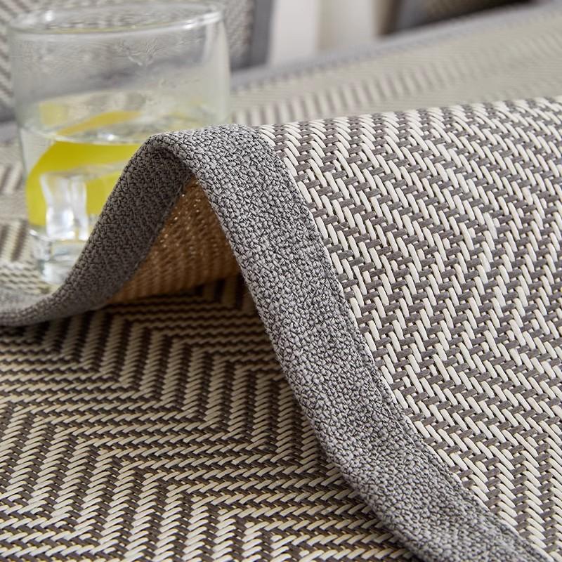 Summer Funda sofá Home Cool Feeling Slipcover Non-slip Ay Tsao Rattan Mat Sofa Cushion Couch Sofa Cover