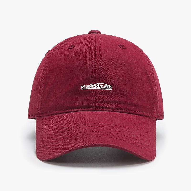 Japanese Trend Spring And Summer Simple Letter Embroidery Baseball Cap Men And Women Versatile Curved Brim Couple Cap