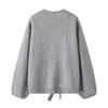 Araltay Fashion Style Women's Clothing French Style New Arrival Fashionable Sequins Bowknot Decoration Loose Knitting Sweater Cardigan
